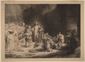 Christus predigt (Der Hundert-Gulden-Druck)