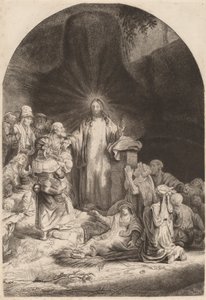Christus predigt und heilt, Fragment aus dem Hundert-Gulden-Blatt, ca. 1649