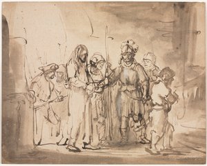 Christus vor Kaiphas von Rembrandt van Rijn