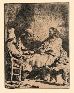 Christus in Emmaus: Die kleinere Platte