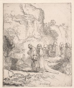 Christus wird zum Grab getragen von Rembrandt van Rijn