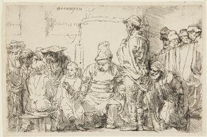 Christus sitzt und disputiert mit den Gelehrten von Rembrandt van Rijn