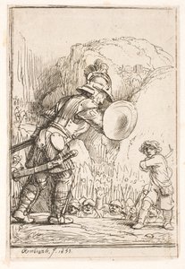 David und Goliath von Rembrandt van Rijn