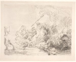 Die große Löwenjagd von Rembrandt van Rijn