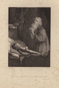 Elia erweckt den Sohn der Witwe von Rembrandt van Rijn