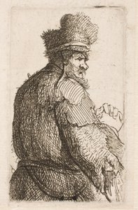 Alter Mann von hinten gesehen von Rembrandt van Rijn