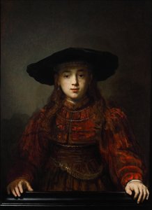 Mädchen in einem Bilderrahmen, 1641 von Rembrandt van Rijn