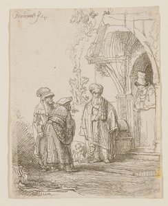 Jakob und Laban von Rembrandt van Rijn