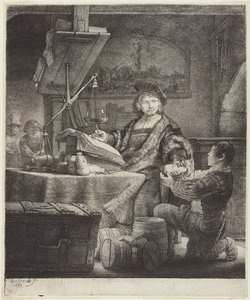 Jan Uytenbogaert (Der Goldwäger) von Rembrandt van Rijn