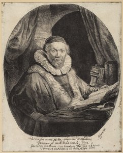 Jan Uytenbogaert, Prediger der Remonstranten von Rembrandt van Rijn