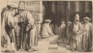 Juden in der Synagoge, 1648 von Rembrandt van Rijn