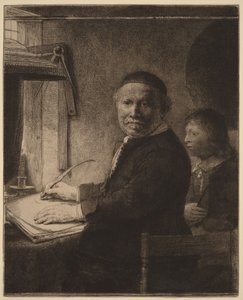 Lieven Willemsz van Coppenol: die kleinere Platte von Rembrandt van Rijn