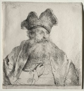 Alter Mann mit geteilter Pelzmütze, 1640