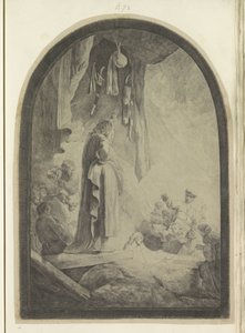 Auferweckung des Lazarus: große Platte