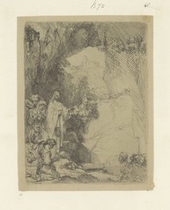 Auferweckung des Lazarus: kleine Platte
