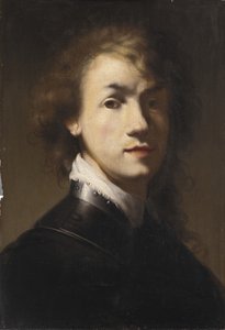 Porträt von Rembrandt mit Harnisch
