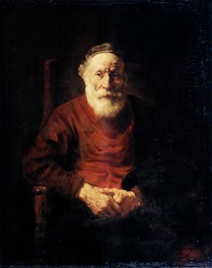 Porträt eines alten Mannes in Rot, 1652-1654 von Rembrandt van Rijn
