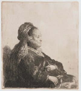Rembrandts Mutter sitzend von Rembrandt van Rijn