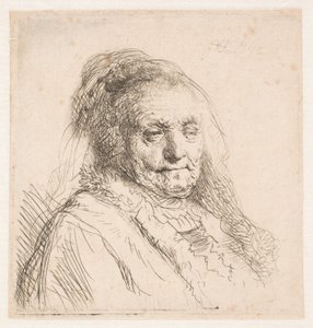 Rembrandts Mutter: Kopf und Büste, Dreiviertelansicht