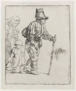 Wandernde Bauernfamilie von Rembrandt van Rijn