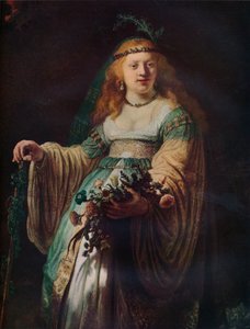 Saskia van Uylenburgh in arkadischem Kostüm, 1635