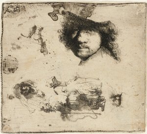 Blatt mit Studien, 1632