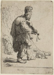 Der blinde Geiger von Rembrandt van Rijn