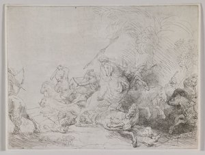 Die große Löwenjagd von Rembrandt van Rijn