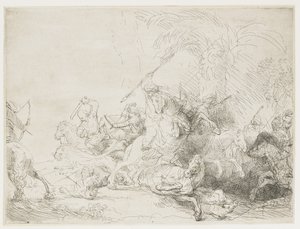 Die große Löwenjagd, 1641 von Rembrandt van Rijn