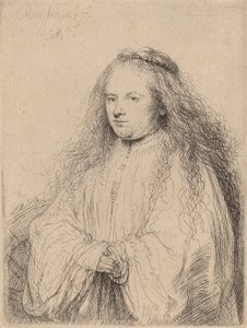 Die kleine jüdische Braut (Saskia als Heilige Katharina), 1638 von Rembrandt van Rijn