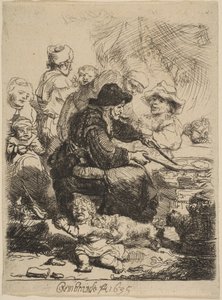 Die Pfannkuchenfrau, 1635 von Rembrandt van Rijn