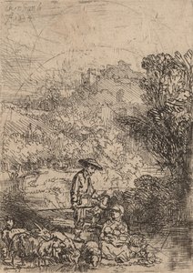 Der Hirte und seine Familie, 1644 von Rembrandt van Rijn