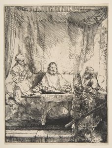 Das Abendmahl in Emmaus, 1654 von Rembrandt van Rijn