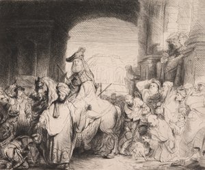 Der Triumph des Mordechai von Rembrandt van Rijn