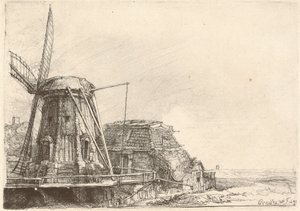 Die Windmühle von Rembrandt van Rijn