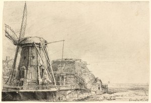 Die Windmühle von Rembrandt van Rijn
