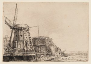 Die Windmühle von Rembrandt van Rijn