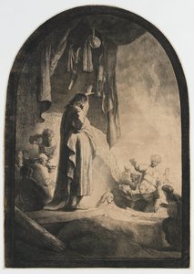 Die Auferweckung des Lazarus: die größere Platte