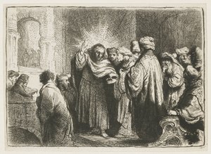 Die Steuerzahlung von Rembrandt van Rijn