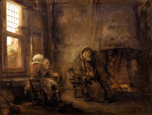 Tobit und Anna warten auf die Rückkehr ihres Sohnes, 1659