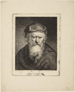 Melancholischer Greis von Rembrandt van Rijn