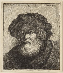 Alter Mann mit Mütze von Rembrandt van Rijn