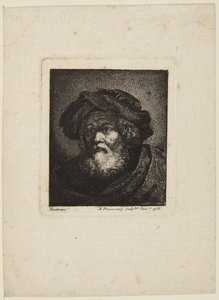 Alter Mann mit Mütze von Rembrandt van Rijn