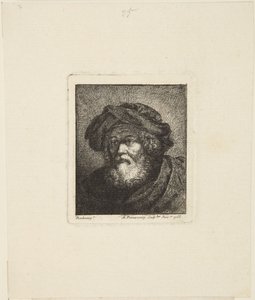 Alter Mann mit Mütze von Rembrandt van Rijn