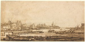 Blick über die Amstel von der Festung