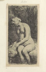 Sitzende nackte Frau von Rembrandt van Rijn