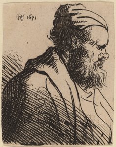 Stupsnasiger Mann mit Mütze