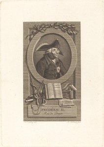 Friedrich der Große, König von Preußen von Remi Henri Joseph Delvaux after Johann Heinrich Ramberg
