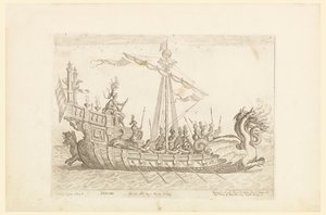 Hercole barca del Sig. Nicolo Cimenes, aus Vessels of the Argonauts für die Hochzeitsfeier von Cosimo de