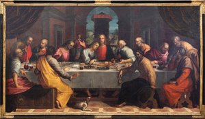 Das letzte Abendmahl, 1604 von Remigio Cantagallina